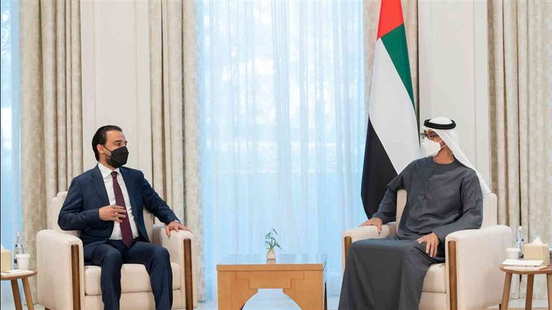 محمد بن زايد يستقبل
