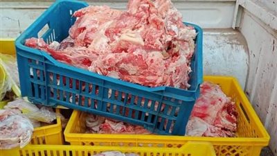 ضبط وإعدام لحوم ومواد غذائية غير صالحة للاستهلاك بالمنوفية