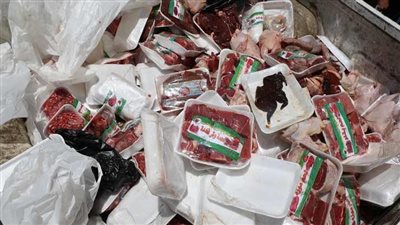الزراعة تضبط أكثر من 184 طن لحوم ودواجن وأسماك فاسدة