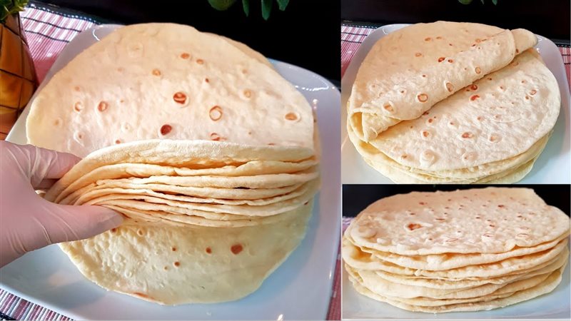 طريقة عمل عيش التورتيلا