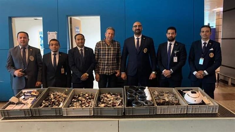 المضبوطات بحوزة رجال