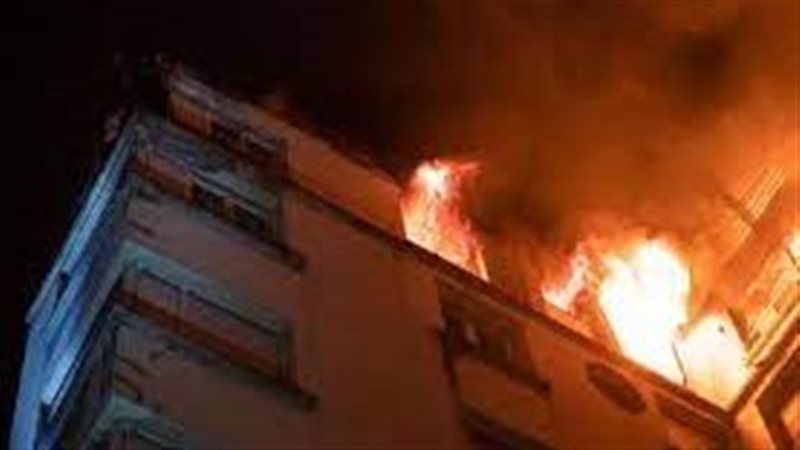 حريق شقة بالمرج