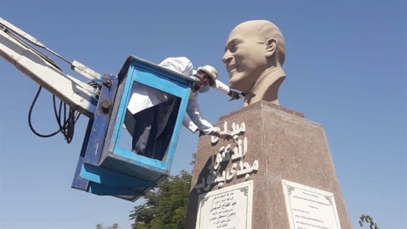 أعمال ترميم التماثيل