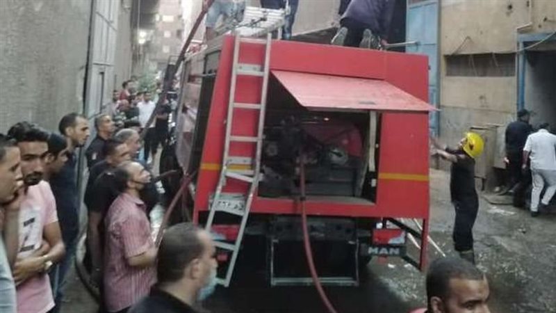 اندلاع حريق أعلى