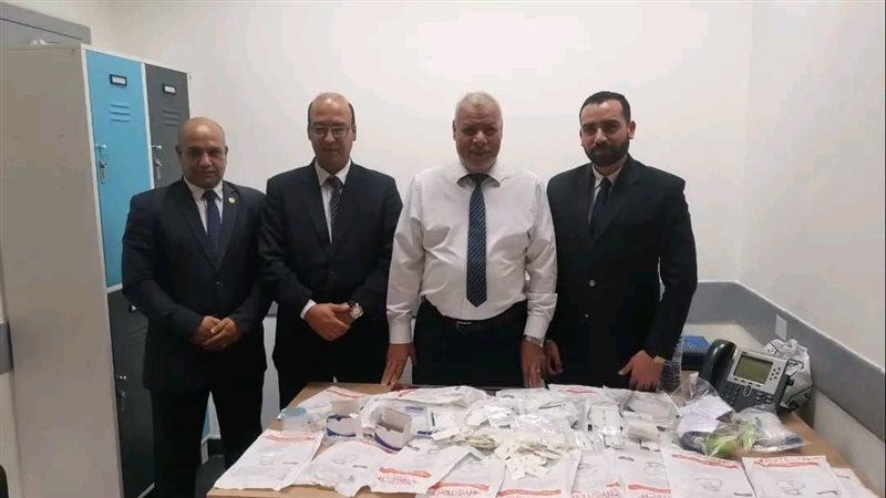 المضبوطات بحوزة رجال