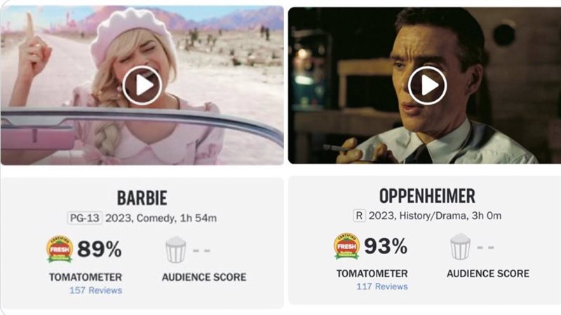 Oppenheimerو Barbie،