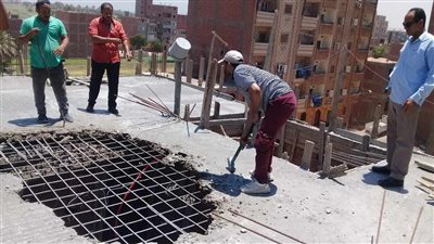 حملة لإزالة مخالفات البناء بمدينة 6 أكتوبر