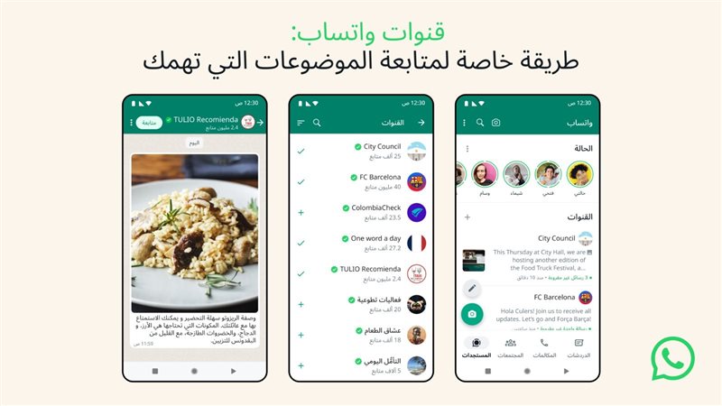قنوات واتساب، فيتو