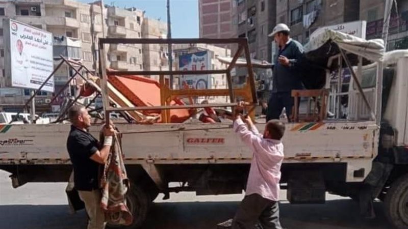 رفع حالات إشغال طريق