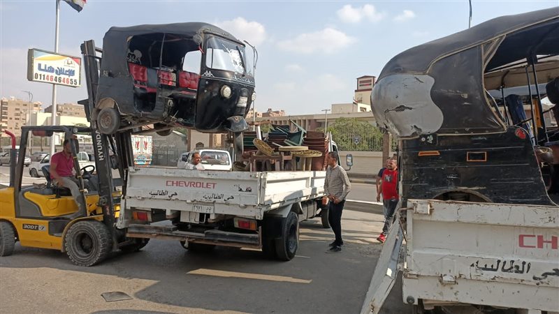 سحب التكاتك المخالفة