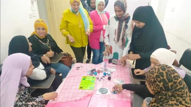 جانب من تنفيذ الورشة،فيتو
