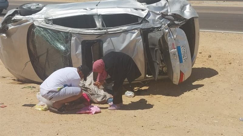 انقلاب سيارة ملاكي،