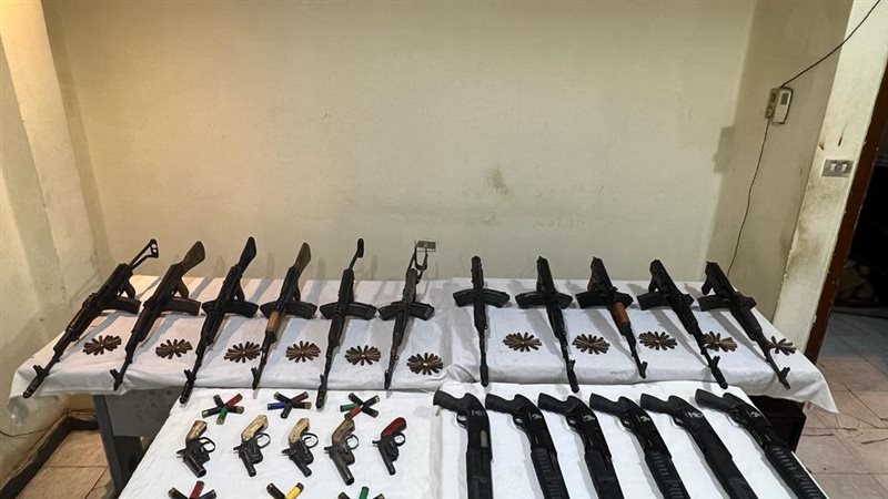 اسلحة نارية المضبوطات،