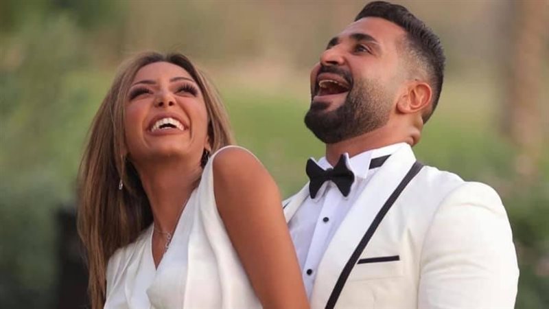 احمد سعد وزوجته،