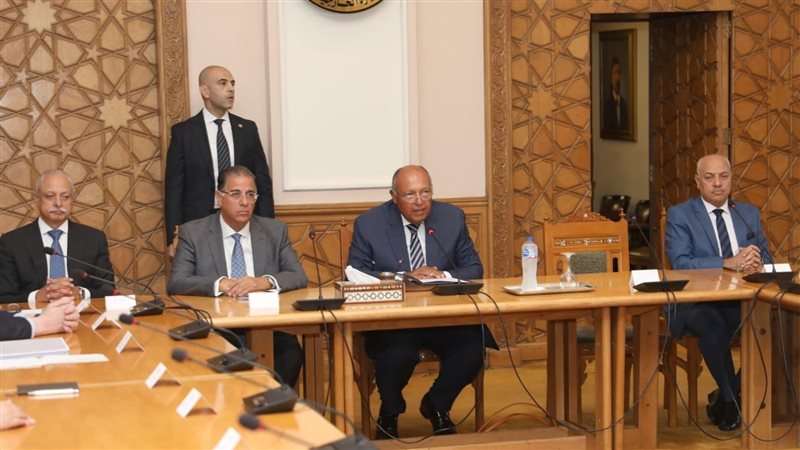 سامح شكرى وزير الخارجية،