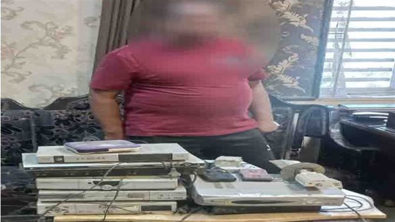 ضبط محطة بث تليفزيونى