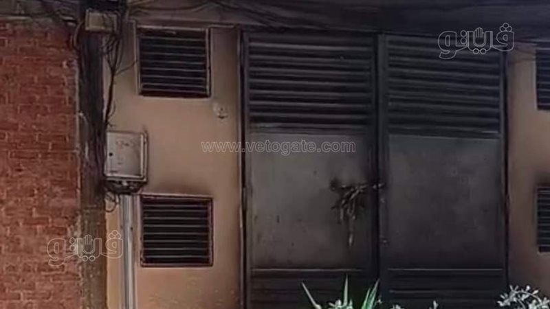 جانب من حريق الجراج،