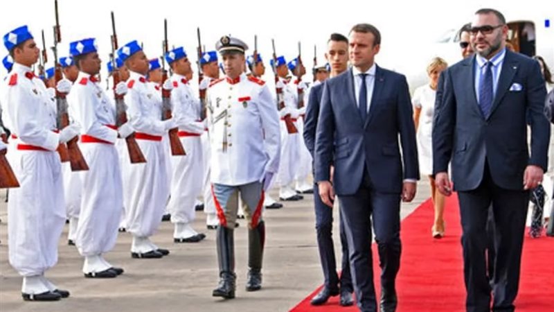 ملك المغرب وماكرون،