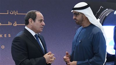  مصر والإمارات تؤكدان تسوية أزمات منطقة بالوسائل السلمية وتجنب أي تصعيد