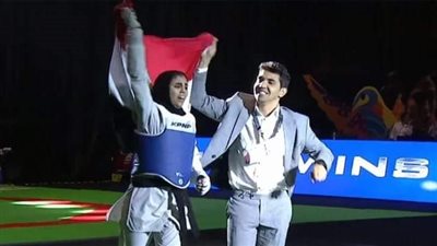 وزير الشباب والرياضة يهنئ لاعبة البارا تايكوندو على ذهبية الجائزة الكبرى بالمكسيك