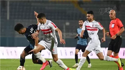 بيراميدز يتقدم 1-0 على الزمالك في الشوط الأول (صور) 