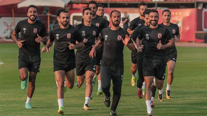 جانب من مران الأهلي