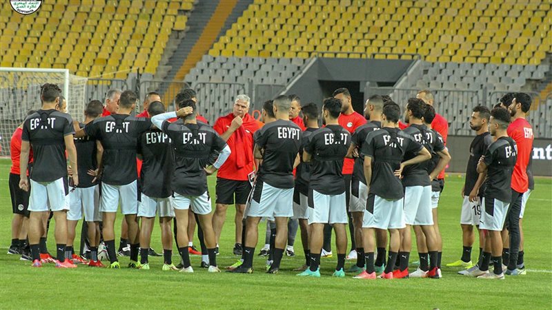 جانب من تدريبات منتخب
