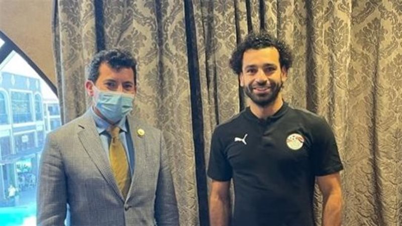 وزير الرياضة مع محمد