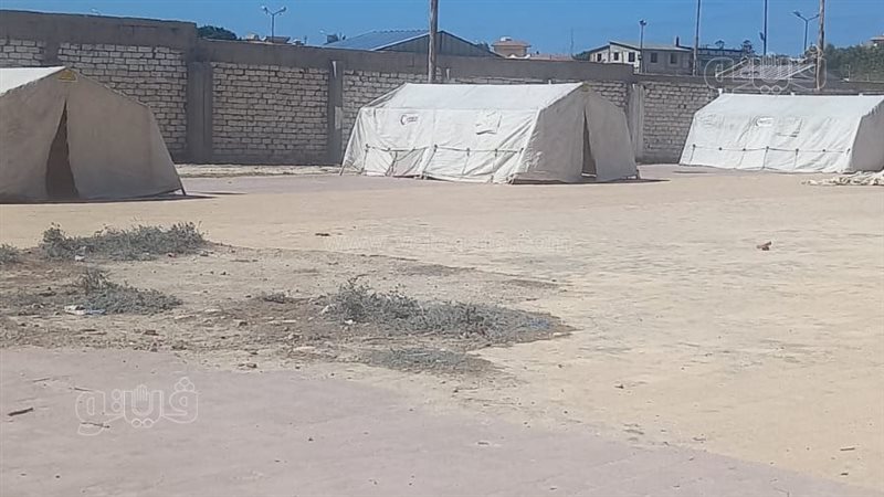 خيم للايواء بمركز