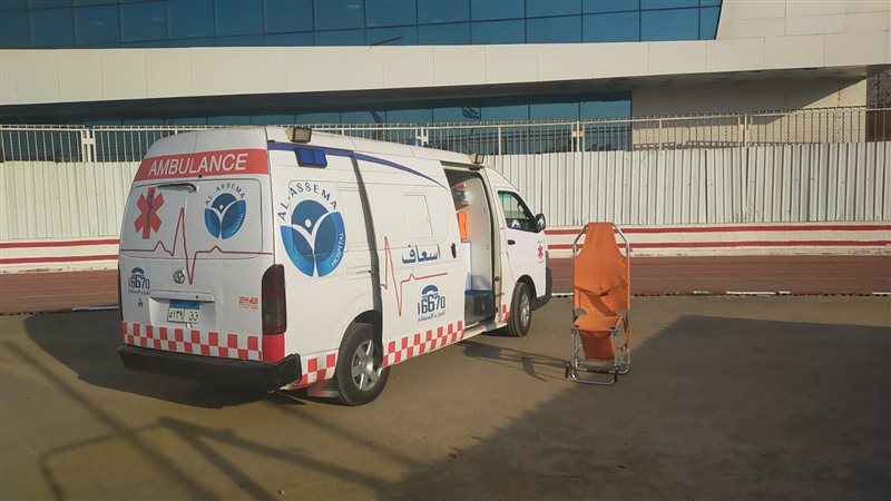 سيارة الإسعاف تتواجد