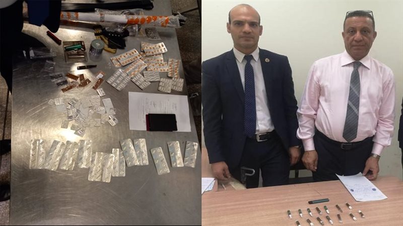 المضبوطات بحوزة رجال