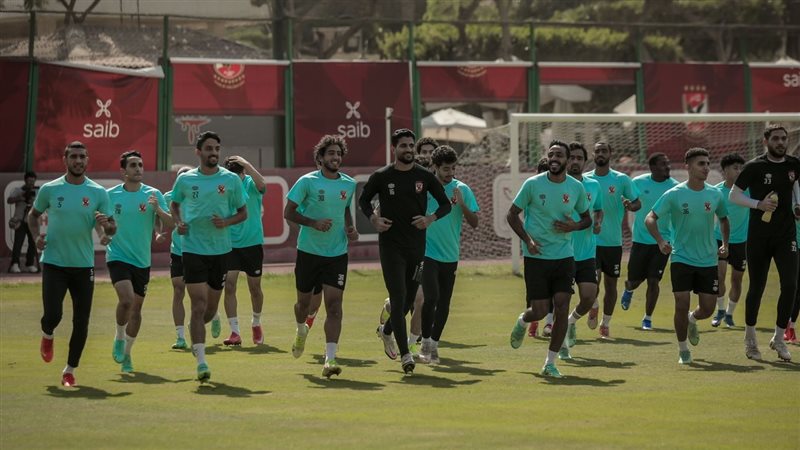 جانب من مران الأهلي