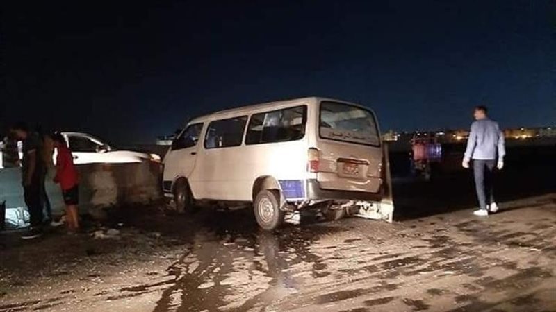 حادث تصادم في الفيوم