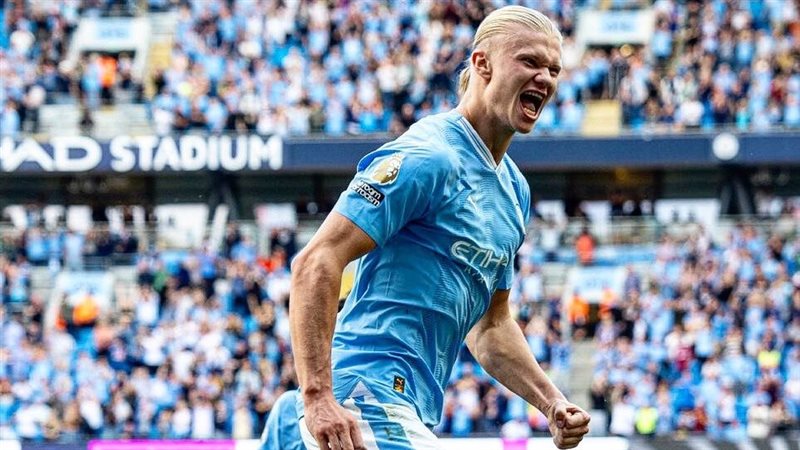 هالاند يتفوق تهديفيا