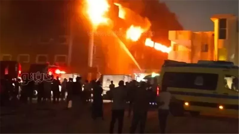 حريق داخل عقار سكنى