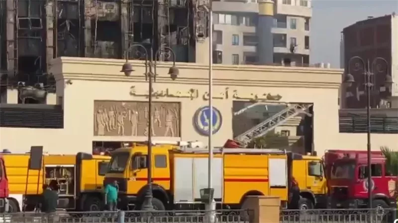 حريق مديرية آمن الإسماعيلية،