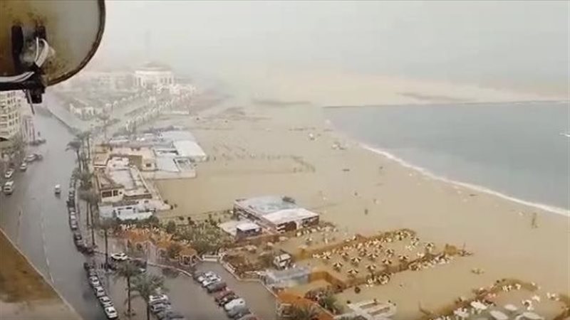 تساقط أمطار متوسطة