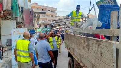 رفع 536 حالة إشغال طريق مخالف بالبحيرة (صور)