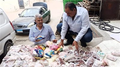 ضبط طن أرز أبيض مجهول المصدر و350 كجم لحوم منتهية الصلاحية بالبحيرة (صور)