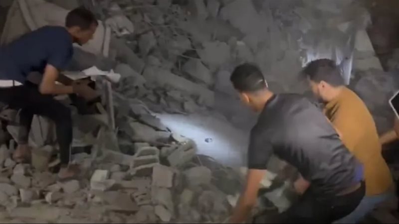 انتشال الجثث في قطاع