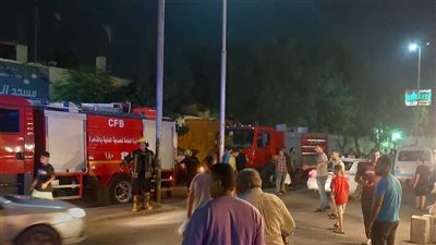 اللقطات الأولى لحريق مصنع الملابس بالمنوفية (فيديو)