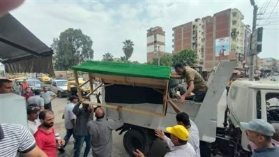 رفع 1157 حالة اشغال طريق مخالف بالبحيرة (صور)