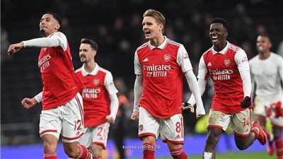 الدوري الإنجليزي، ارسنال يتقدم على شيفيلد يونايتد 1-0 في الشوط الأول 