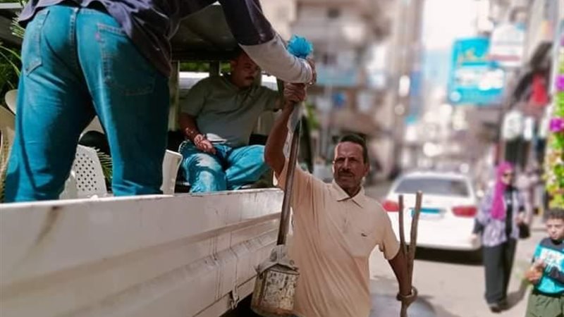 جانب من حملة الإشغالات،فيتو