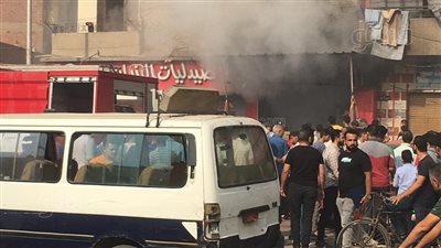 المعمل الجنائي يعاين حريق منزل في العياط 