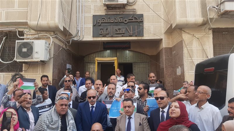 جانب من وقفة التضامنية