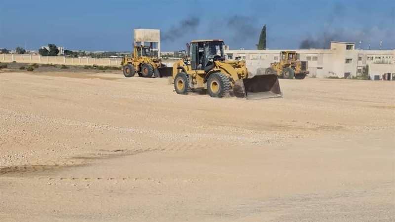 تجهيز منطقة لإنشاء