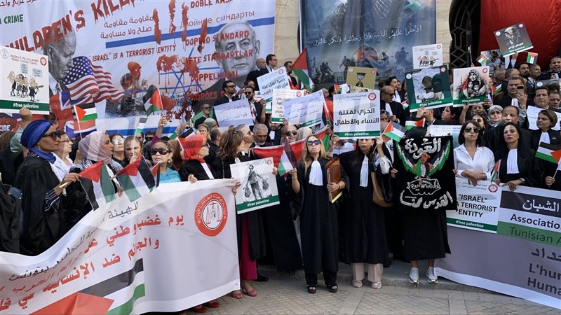 وقفة المحامين التونسيين