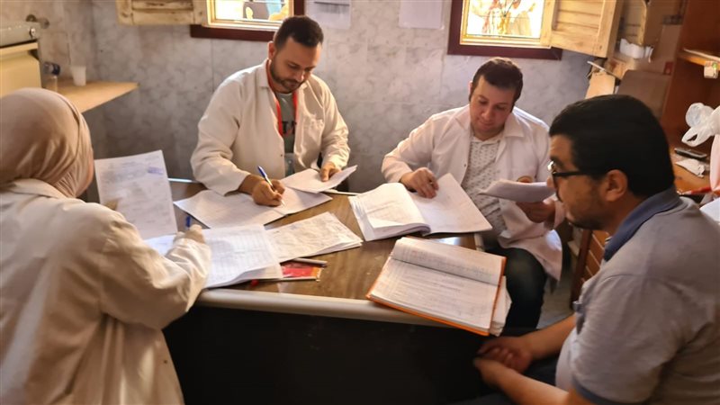 جانب من القافلة الطبية،