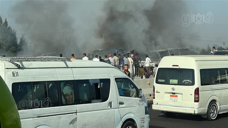 جانب من الحادث الاسكندرية
